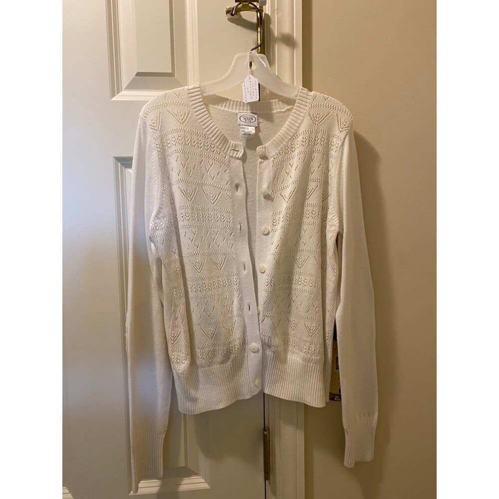 Talbots Girls Ivory Cardigan